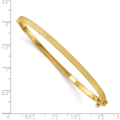 14K Gelbgold Strukturiert Klappbar Armreif