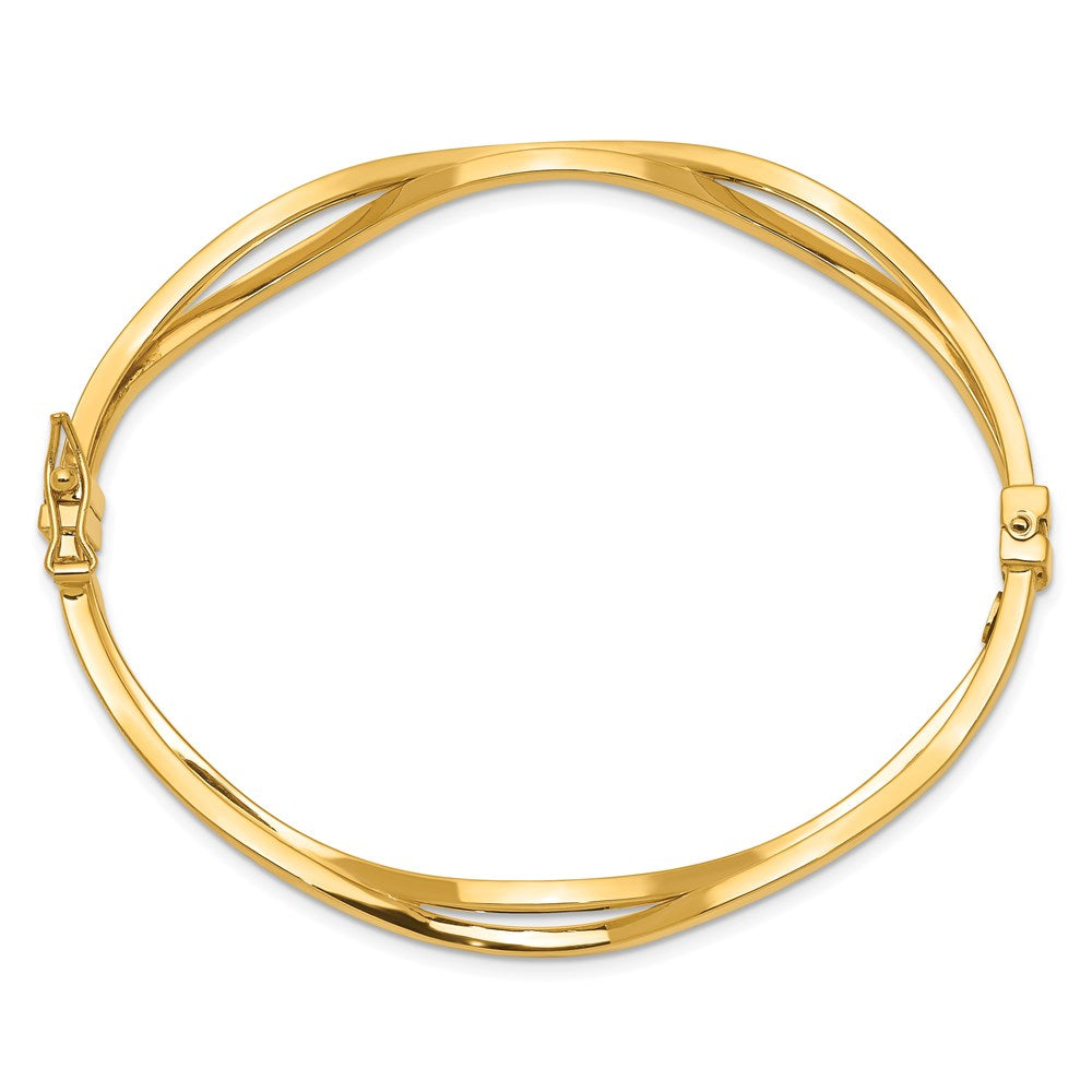 14K Gelbgold Klappbar Armreif