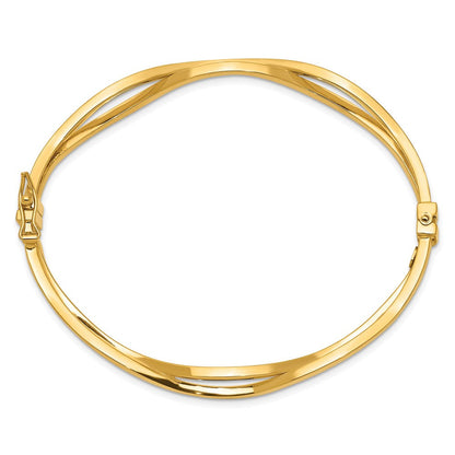 14K Gelbgold Klappbar Armreif
