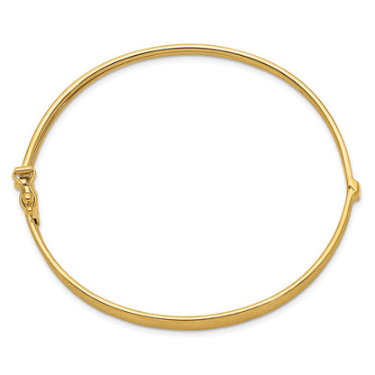 14K Gelbgold Satiniert Finish Abgestuft Klappbar Armreif