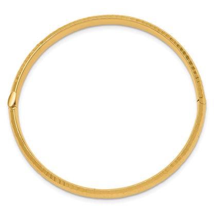 14K Gelbgold 3/16 Gehämmert Kinder Klappbar Armreif