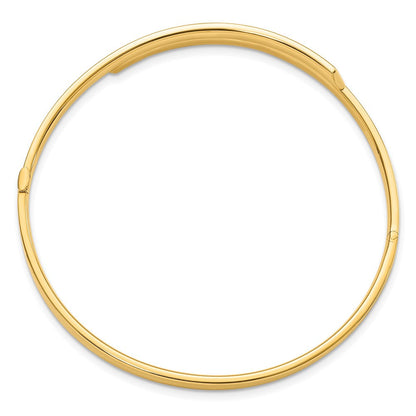14K Gelb Goldy 2/16 Poliert Overlap Klappbar Armreif