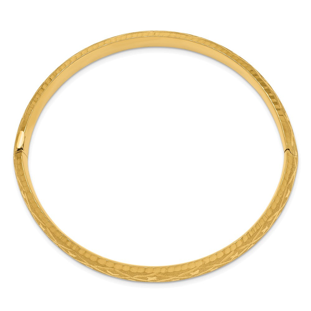 7 Zoll 14K 5/16 Diamantiert Fantasie Klappbar Armreif Armband