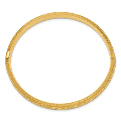 7 Zoll 14K 5/16 Diamantiert Fantasie Klappbar Armreif Armband