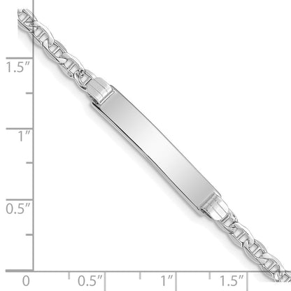 14K Wg Halbmassiv Anker Glieder Id Armband