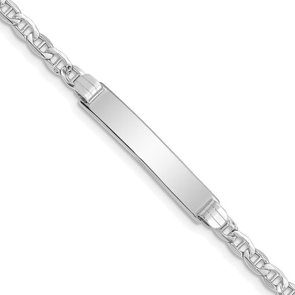 14K Wg Halbmassiv Anker Glieder Id Armband