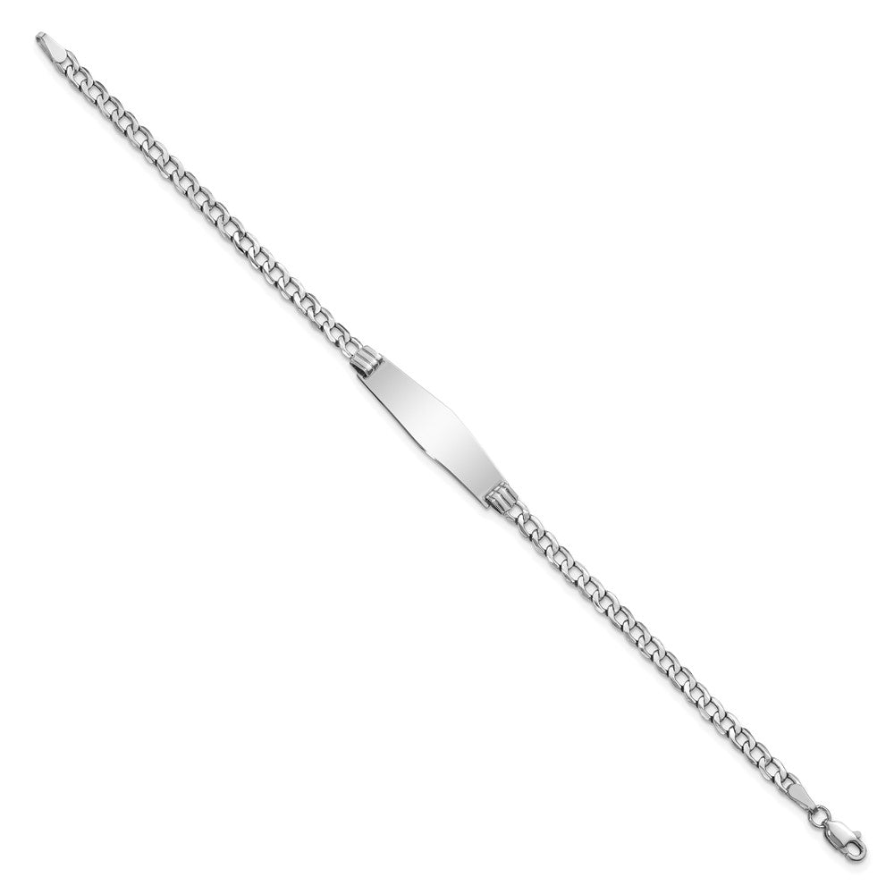 14K Wg Halbmassiv Weich Diamant Form Kubanisch Glieder Id Armband