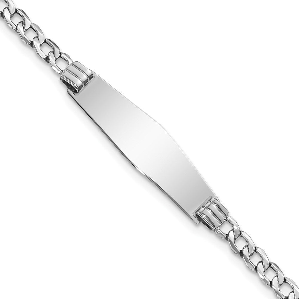 14K Wg Halbmassiv Weich Diamant Form Kubanisch Glieder Id Armband