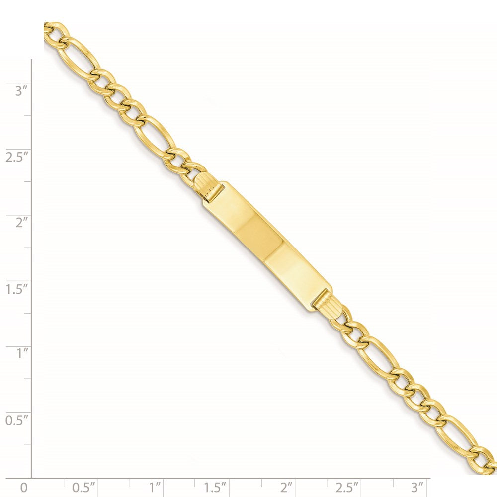 14K Halbmassiv Figaro Id Armband