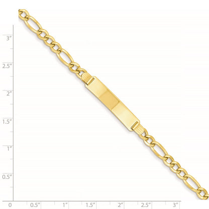 14K Halbmassiv Figaro Id Armband