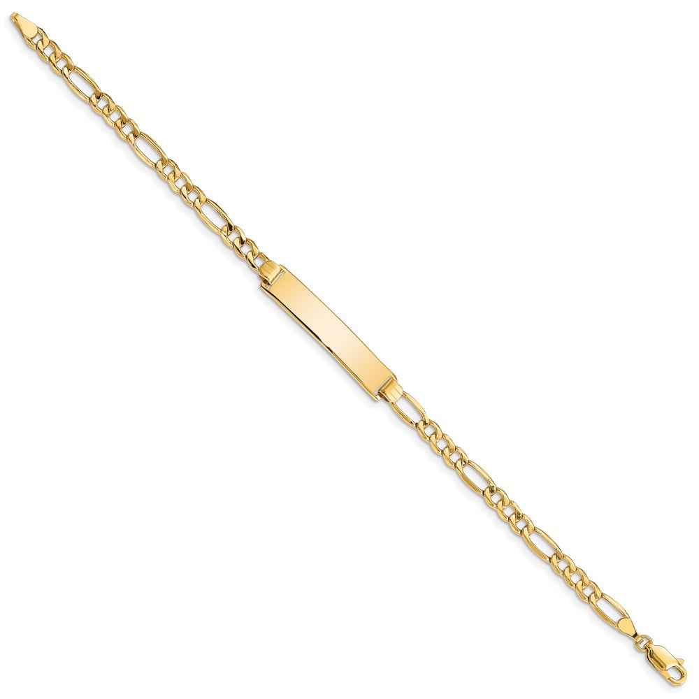 14K Halbmassiv Figaro Id Armband