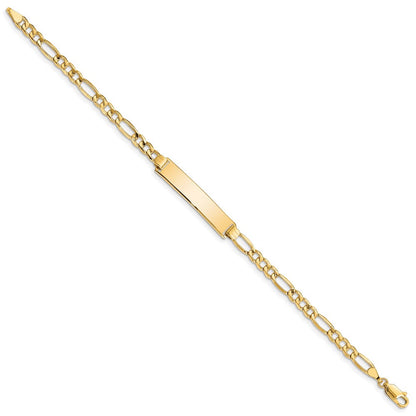 14K Halbmassiv Figaro Id Armband