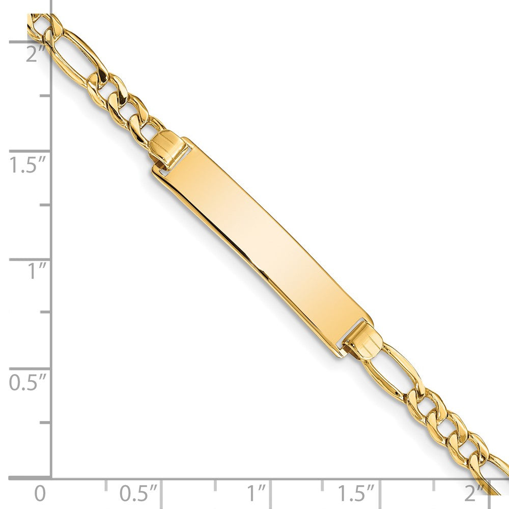 14K Halbmassiv Figaro Id Armband