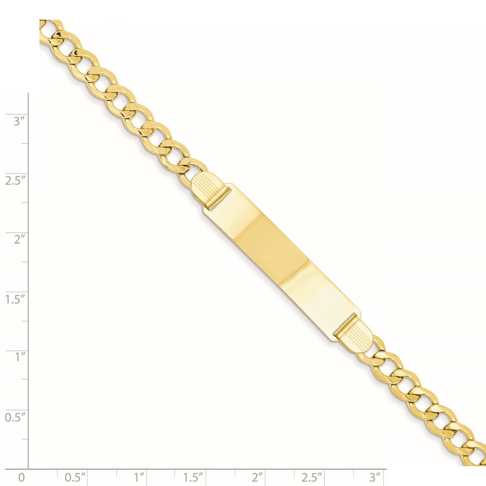 14K Halbmassiv Panzer Glieder 5.9mm Id Armband
