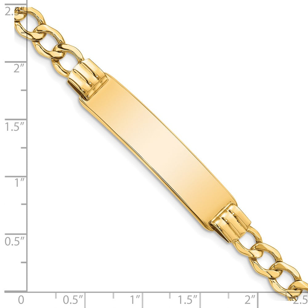 14K Halbmassiv Panzer Glieder 5.9mm Id Armband