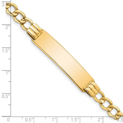14K Halbmassiv Panzer Glieder 5.9mm Id Armband