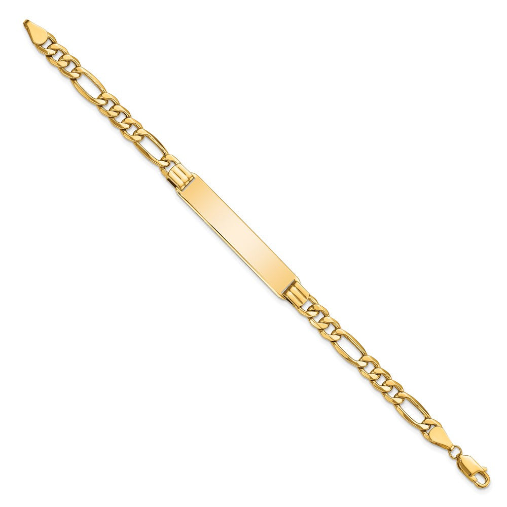 14K Halbmassiv Figaro Glieder Id Armband