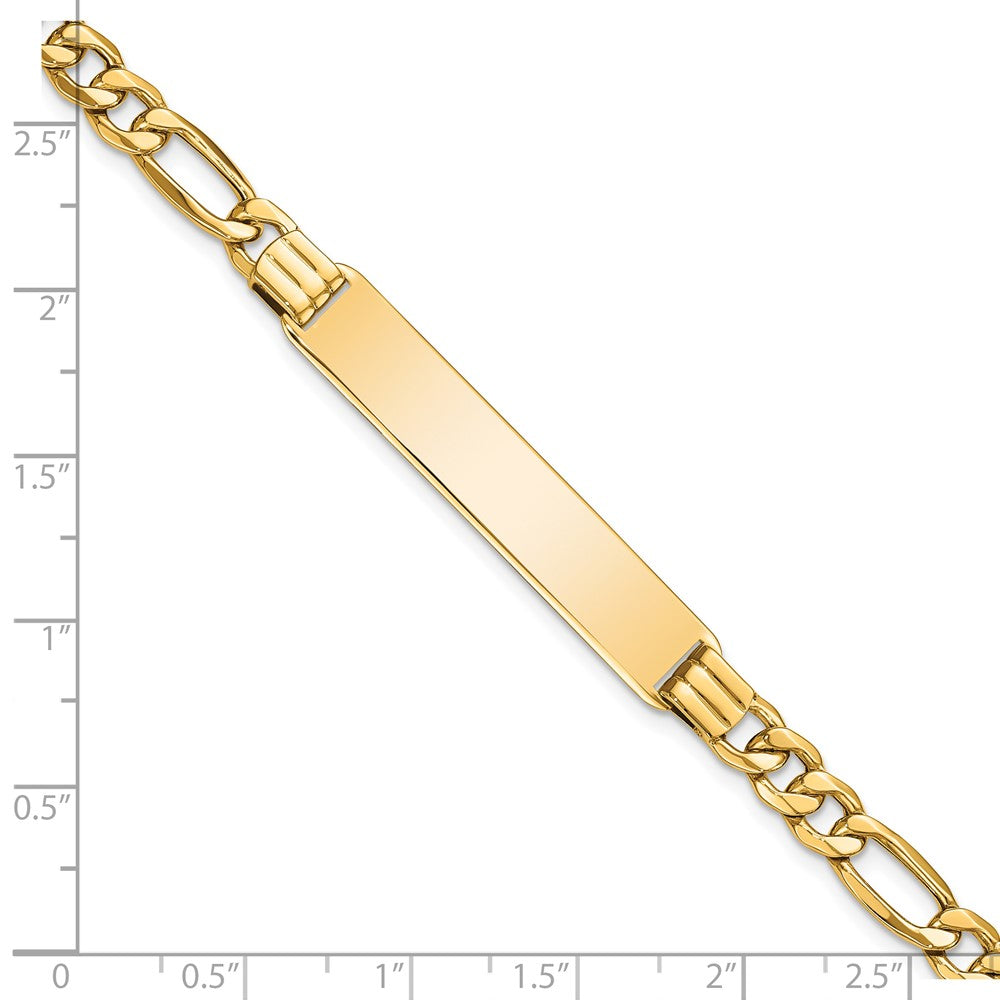 14K Halbmassiv Figaro Glieder Id Armband