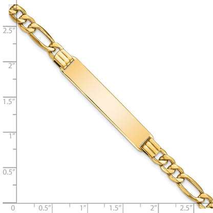 14K Halbmassiv Figaro Glieder Id Armband