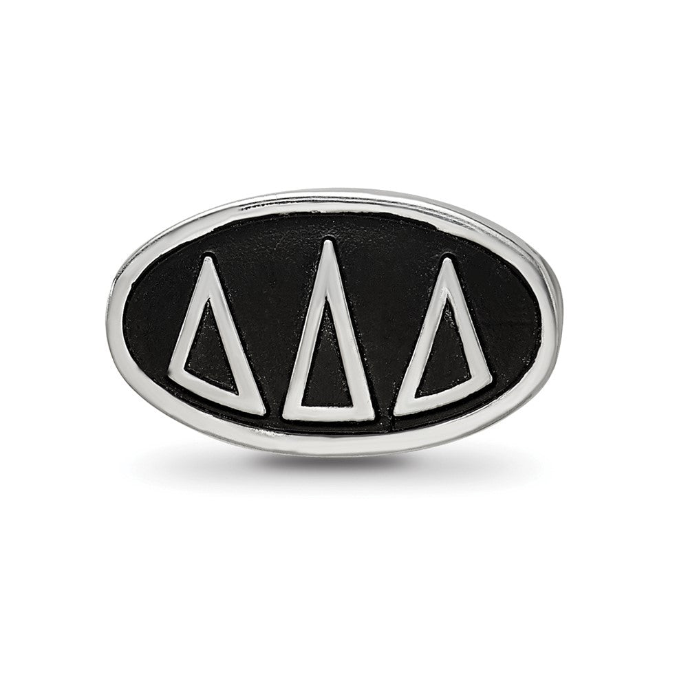Sterlingsilber Logoart Delta Oval Greek Buchstaben Perle