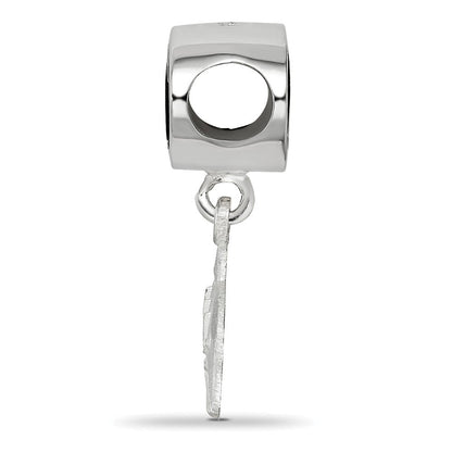Sterlingsilber Logoart Delta Oval mit Delfin Hängend Perle