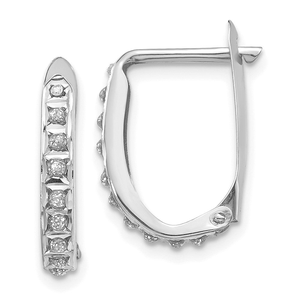 14K Weißgold Diamant Fascination Creolen