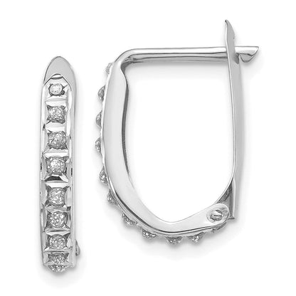 14K Weißgold Diamant Fascination Creolen