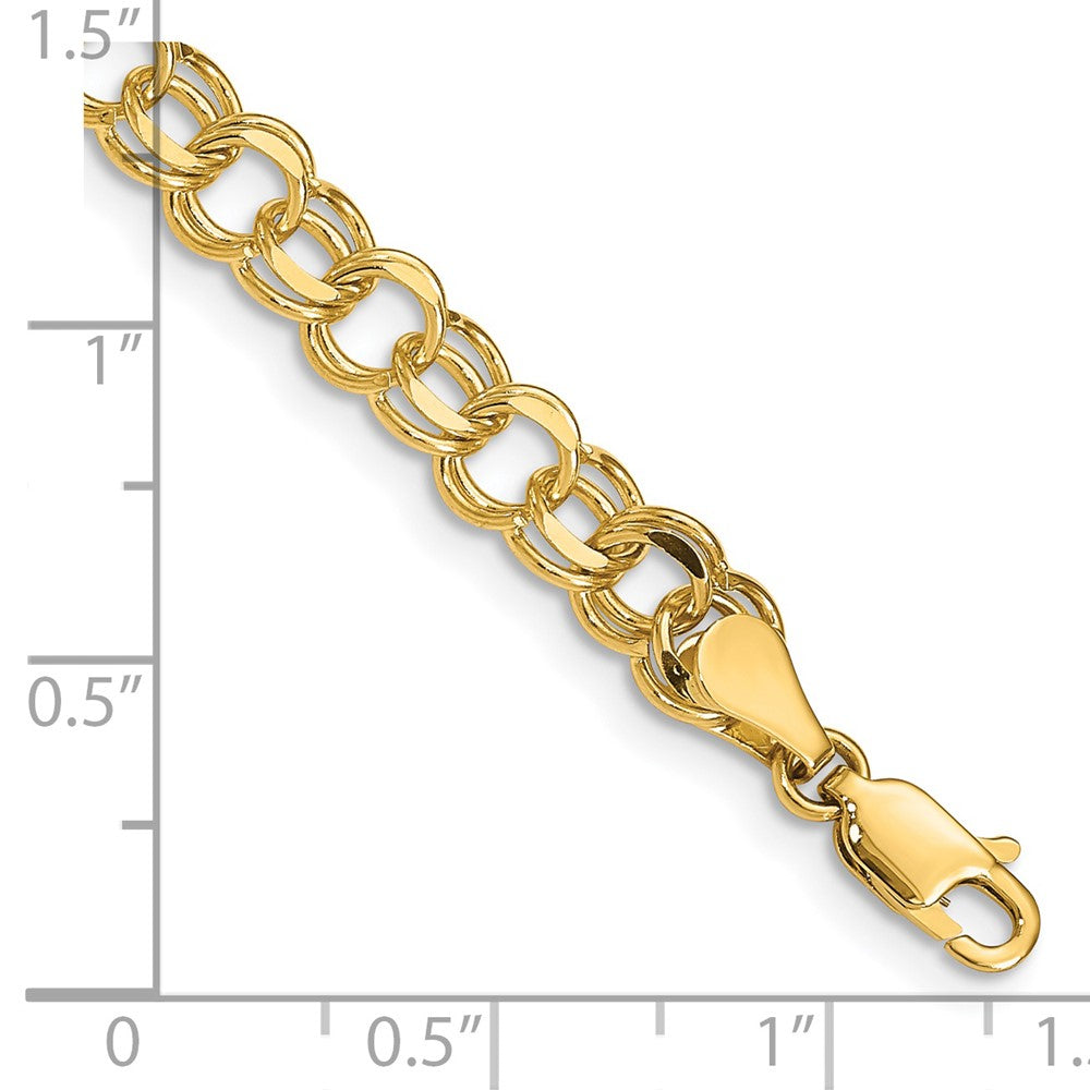 14ky Doppelt Glieder Charm Armband