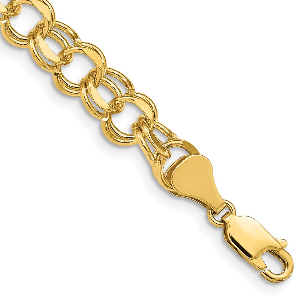 14K Doppelt Glieder Charm Armband