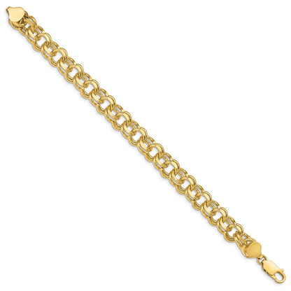14K Doppelt Glieder Charm Armband