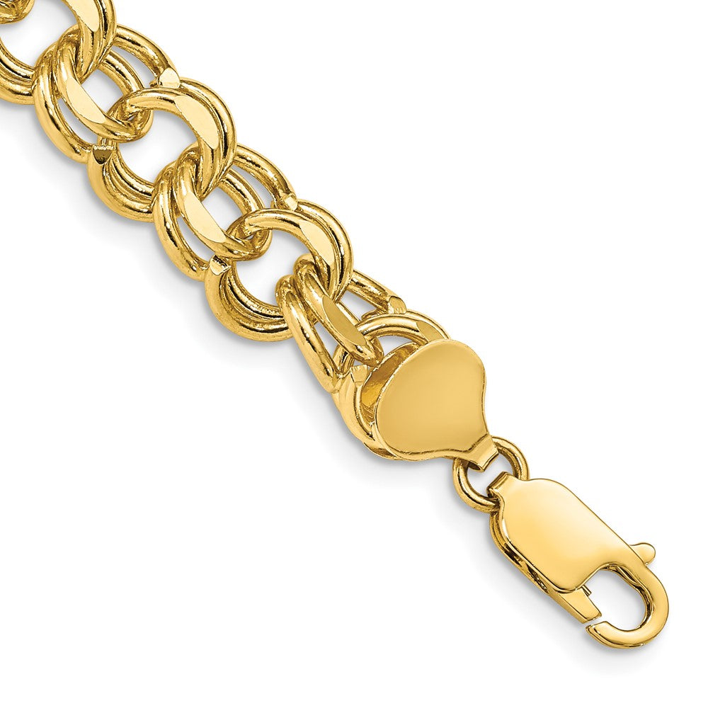 14K Doppelt Glieder Charm Armband