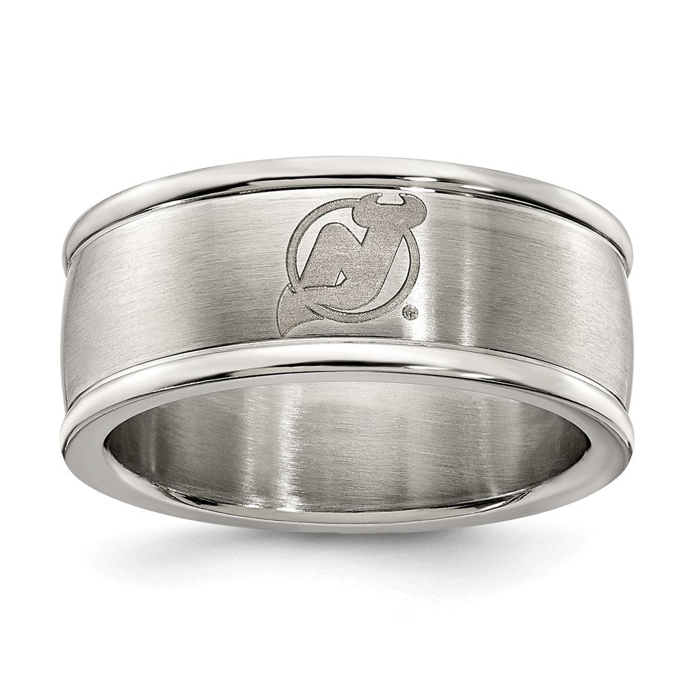 Edelstahl New Trikot Devils Logo Ring Größe 6
