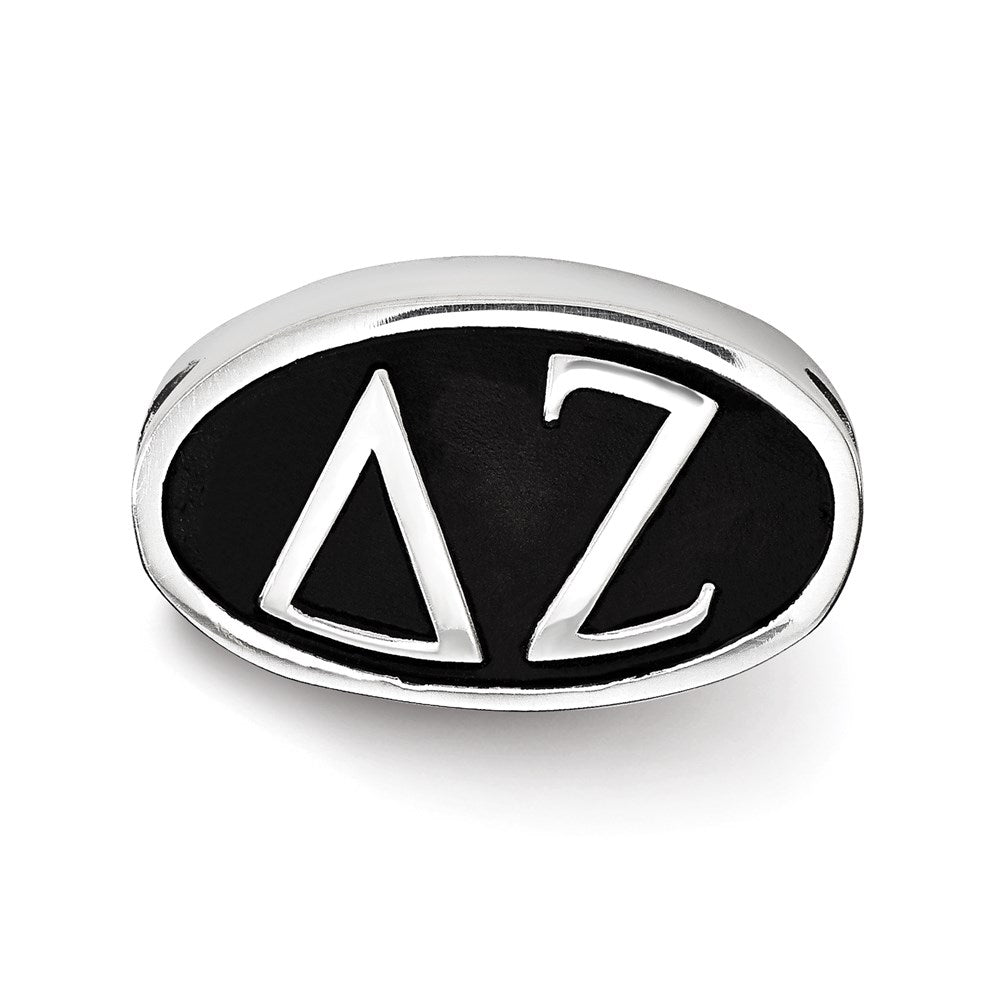 Sterlingsilber Logoart Delta Zeta Oval Greek Buchstaben Perle
