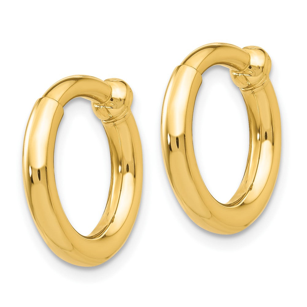 14K Gelbgold Non-pierced Creolen