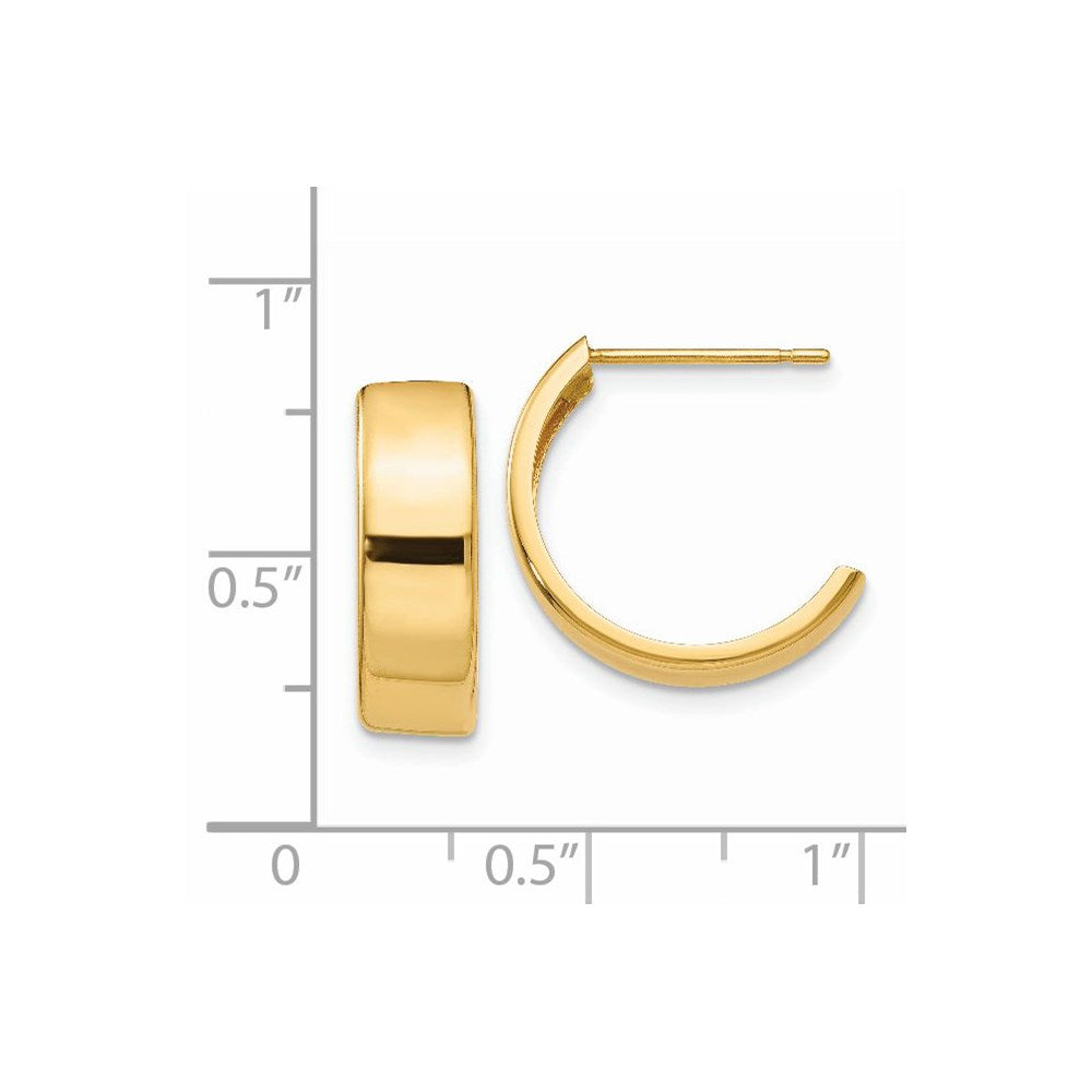 14K Gelbgold Creolen