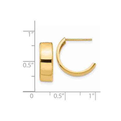 14K Gelbgold Creolen