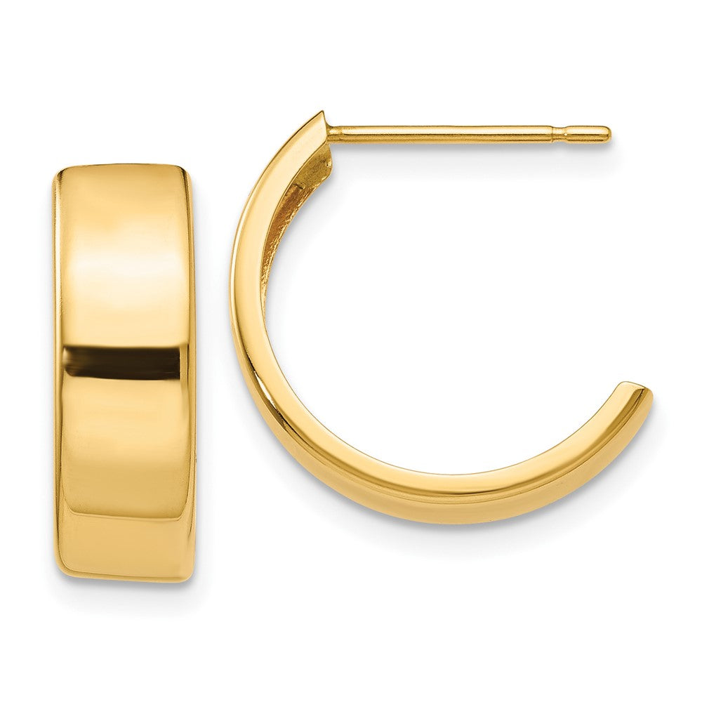 14K Gelbgold Creolen