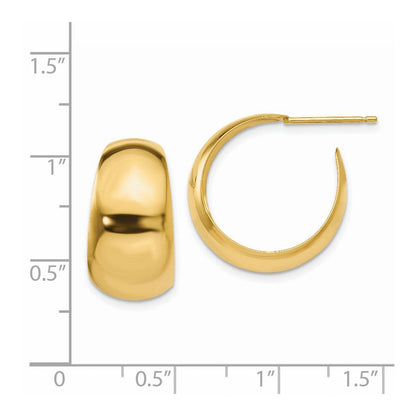 14K Gelbgold Klein Creolen