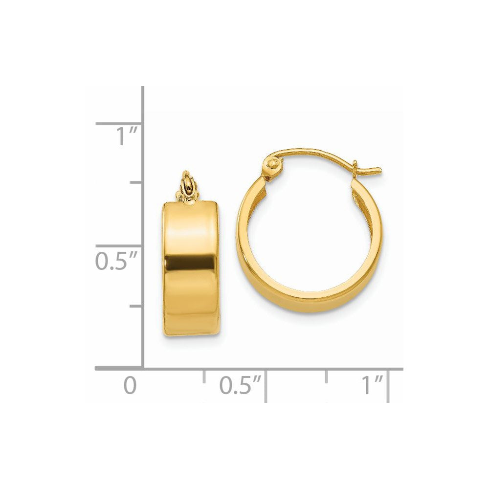 14K Gelbgold Klein Creolen