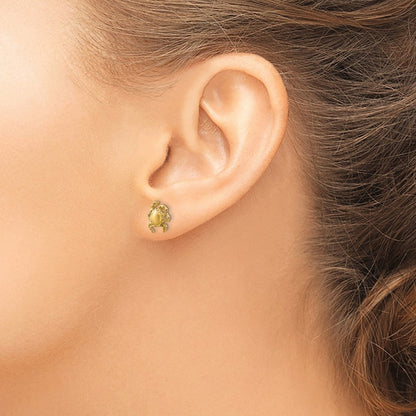 14K Gelbgold Krabbe Ohrringe