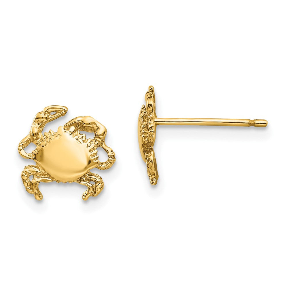 14K Gelbgold Krabbe Ohrringe