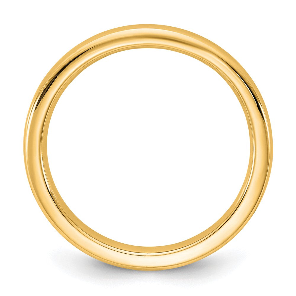 14K Gelbgold 2,5mm Europäischer Trauring mit Komfortpassform