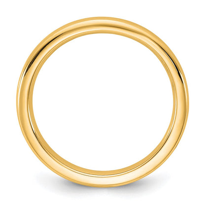 14K Gelbgold 2,5mm Europäischer Trauring mit Komfortpassform
