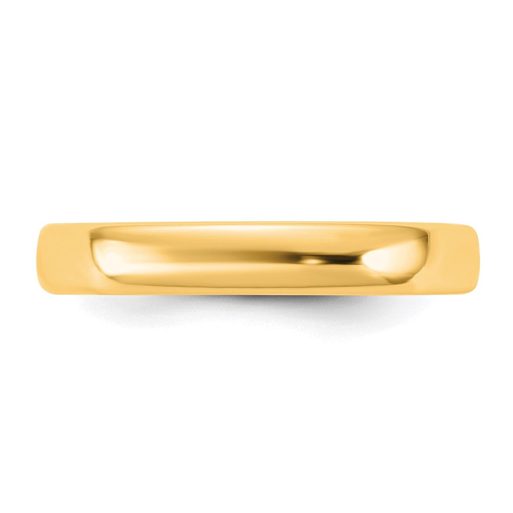 14K Gelbgold Ring, 3,5 mm, europäisch, Komfortpassform