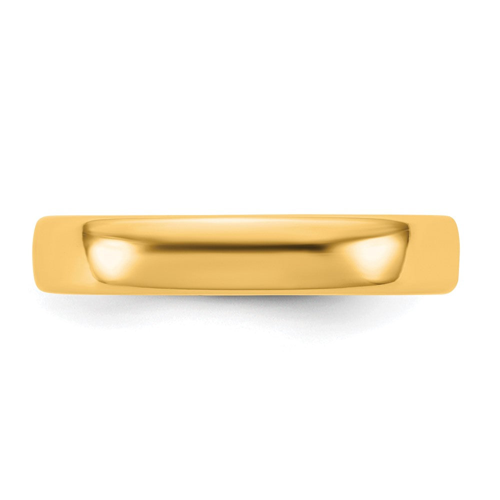 14K Gelbgold 4mm Europäischer Trauring mit Komfortpassform