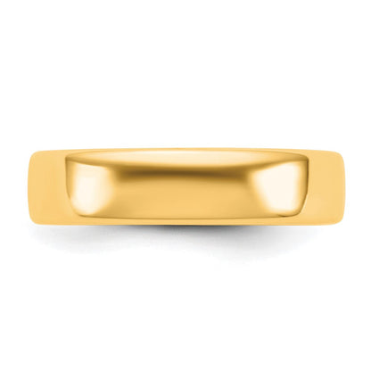 14K Gelbgold 5mm Europäischer Trauring mit Komfortpassform