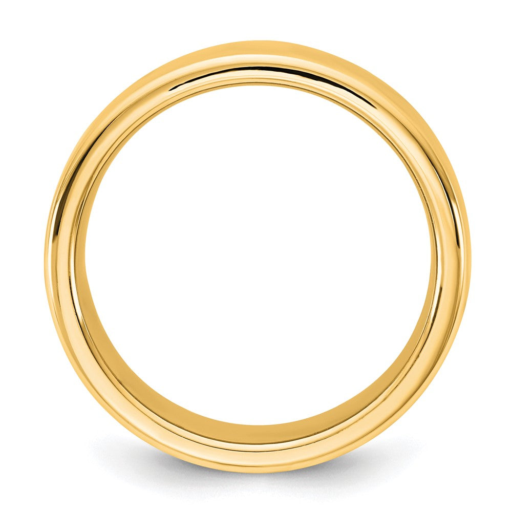 14K Gelbgold 8mm Europäischer Trauring in Komfortpassform