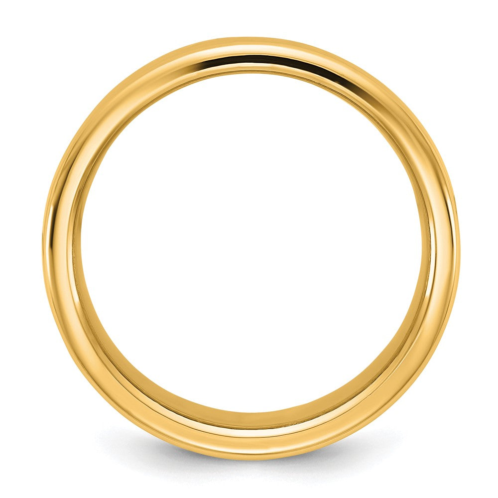 14K Gelbgold 10mm Europäischer Komfort-Fit Ehering