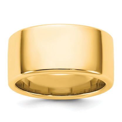 14K Gelbgold 10mm Europäischer Komfort-Fit Ehering