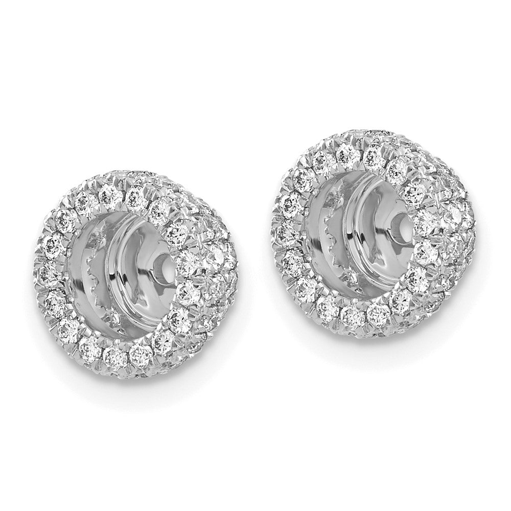 14K Weißgold 5/8ct Diamant Ohrring Jacken